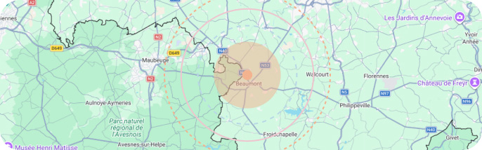 Zone d'intervention